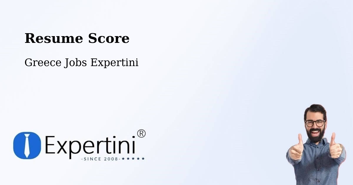 Resume Score & Job Description Match Tool – Chrysó - Greece Jobs Expertini